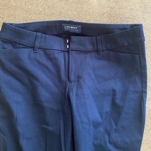 Old Navy womens navy blue mid rise pixie ankle pants size 4
